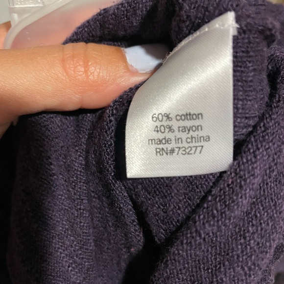 Dark purple lightweight turtleneck - Picture 6 of 6